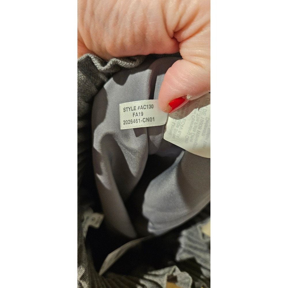 J Crew Wool Blend Sidewalk Skirt 0 Heather Pewter Elastic Waist NWT Paperbag - Picture 7 of 7
